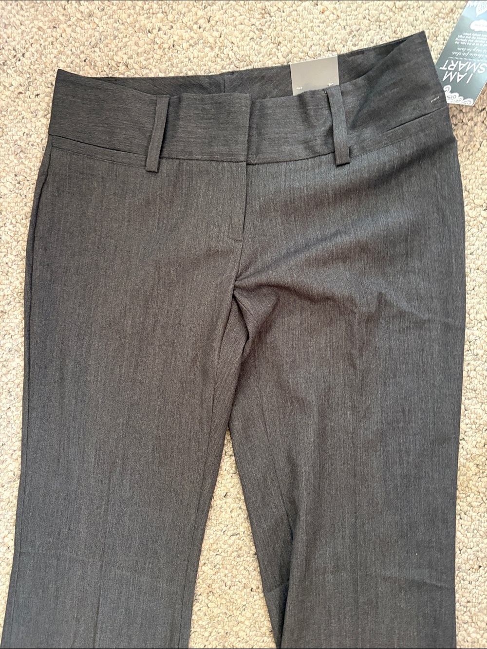 Maurice's grey smart trousers with faux pockets Size 9/10 Long - Picture 4 of 11